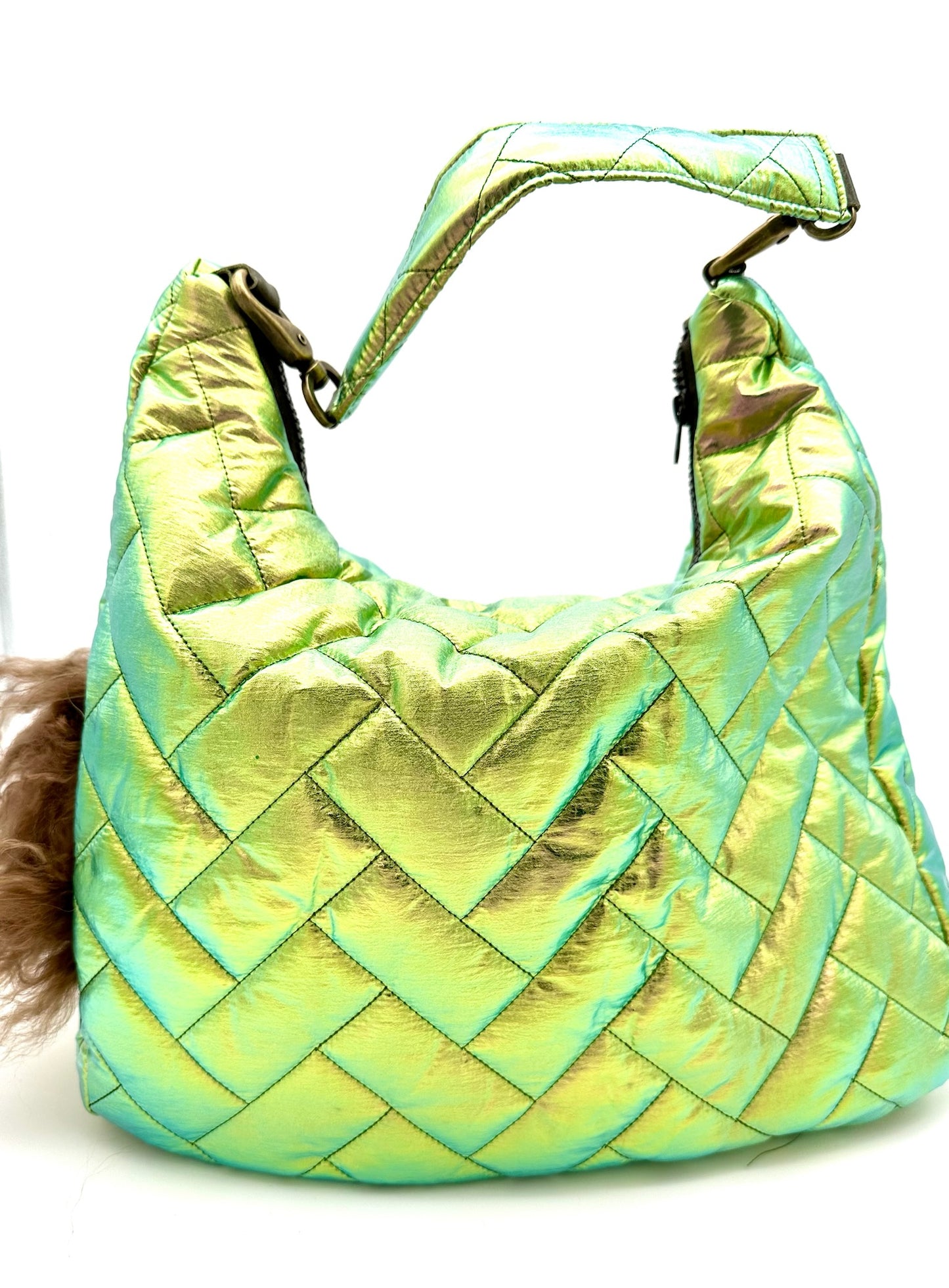 Hobo Bag Shiny Greenleaf
